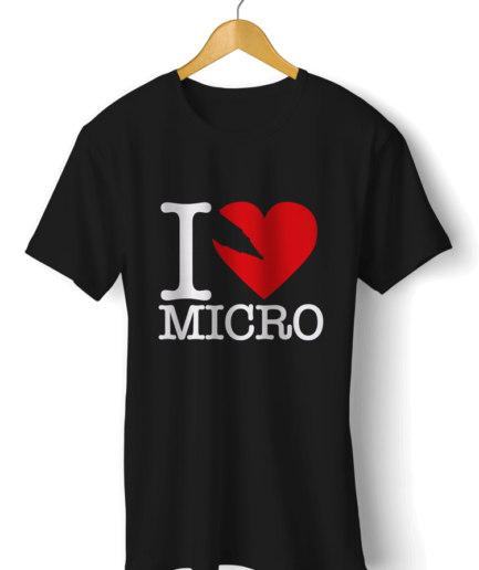 Camiseta - Preto - I Love Micro